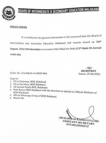 12th Rabi-Ul-Awwal 1448AH Public Holid