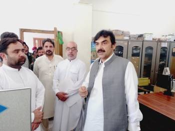 The new Chairman Commissioner of Malakand Division visited the BISE Malakand office
