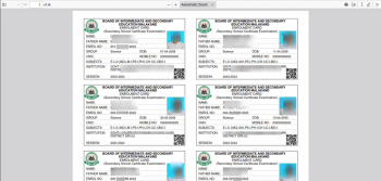 Enrolment/Registration Cards